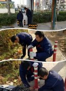 银湾集团| 物业质量专题：怡欣花园、阳光城市小区安装隔离桩