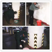 银湾集团｜物业专题：玉皇小区粉刷地下车库墙面 “洗脸”后焕然一新