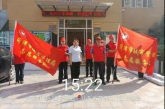 开发区城管局刘连喜一行深入港湾新城开展文明创城志愿宣传活动