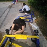 丰海•御龙湾小区安装健身器材，增强业主幸福感